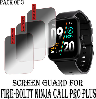 EJZATI Edge To Edge Screen Guard for FIRE BOLTT NINJA CALL PRO PLUS SMARTWATCH(Pack of 3)
