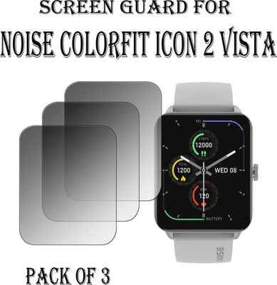 EJZATI Edge To Edge Screen Guard for NOISE COLORFIT ICON 2 VISTA SMARTWATCH(Pack of 3)