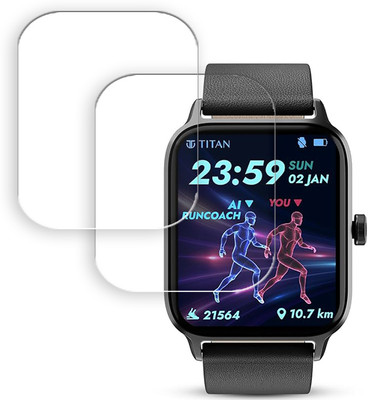 SOMTONE Edge To Edge Screen Guard for Titan Traveller 1.78 inch SMARTWATCH SCREEN GUARD(Pack of 2)