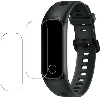 RapTag Edge To Edge Screen Guard for Honor Band 5i [Scratch Proof Yellow TPU](Pack of 2)