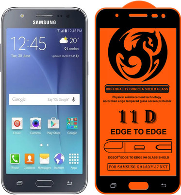 XRENGTH Edge To Edge Tempered Glass for Samsung Galaxy J7 Nxt(Pack of 1)