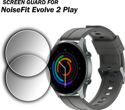 EJZATI Edge To Edge Screen Guard for NOISEFIT EVOLVE 2 PLAY SMARTWATCH(Pack of 2)