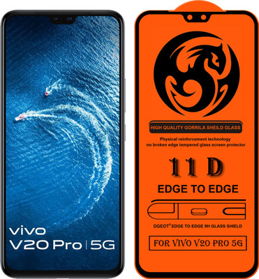 XRENGTH Edge To Edge Tempered Glass for -Vivo V20 Pro 5G(Pack of 1)