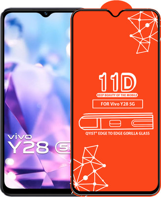 Qyist Edge To Edge Screen Guard for Vivo Y28 5G(Pack of 1)