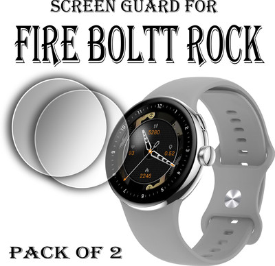 EJZATI Edge To Edge Screen Guard for FIRE BOLTT ROCK SMARTWATCH SCREEN GUARD(Pack of 2)
