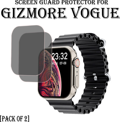 EJZATI Edge To Edge Screen Guard for GIZMORE VOGUE SMARTWATCH(Pack of 2)