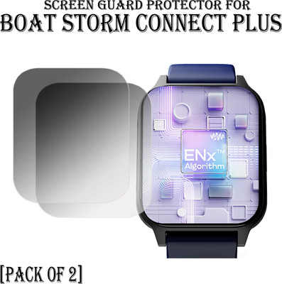 EJZATI Edge To Edge Screen Guard for BOAT STORM CONNECT PLUS SMARTWATCH SCREEN GUARD(Pack of 2)