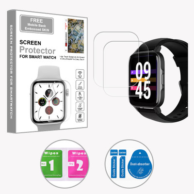 ARBAN Edge To Edge Screen Guard for DEFY Space 1.69 inch (FREE 1 MOBILE EMBOSSED SKIN) SMARTWATCH SCREEN GUARD(Pack of 2)