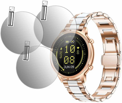DOUMOF Edge To Edge Screen Guard for Pebble Celia SMARTWATCH(Pack of 3)