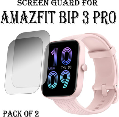 EJZATI Edge To Edge Screen Guard for AMAZFIT BIP 3 PRO SMARTWATCH(Pack of 2)