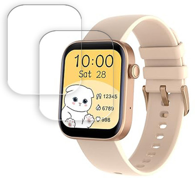 SOMTONE Edge To Edge Screen Guard for French Connection POP FIT smartwatch 1.8 inch SMARTWATCH SCREEN GUARD(Pack of 2)
