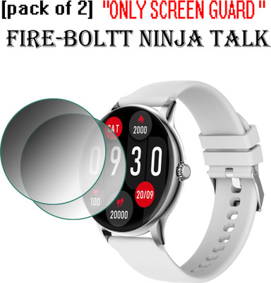 ejzatex Edge To Edge Screen Guard for FIRE BOLTT NINJA TALK SMARTWATCH(Pack of 2)