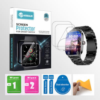 ARBAN Edge To Edge Screen Guard for beatXP Unbound Era 2.01 inch Smartwatch 3 PROTECTOR + 3 WIPES + 3 DUST REMOVAL STICKER + 1 WIPER(Pack of 3) ARBAN Edge To Edge Screen Guard for beatXP Unbound Era 2.01 inch Smartwatch 3 PROTECTOR + 3 WIPES + 3 DUST REMOVAL STICKER + 1 WIPER(Pack of 3)
