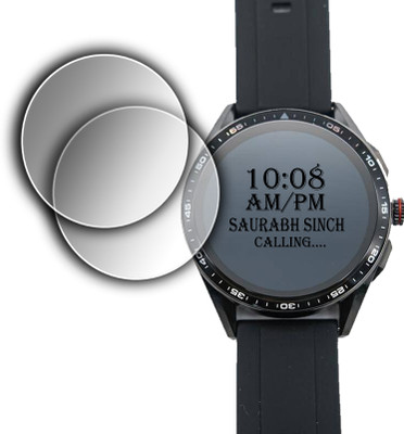 EJZATI Edge To Edge Screen Guard for FIRE BOLTT INVINCIBLE PLUS SMARTWATCH(Pack of 2)