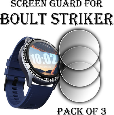 ejzatex Edge To Edge Screen Guard for BOULT STRIKER SMARTWATCH(Pack of 3)
