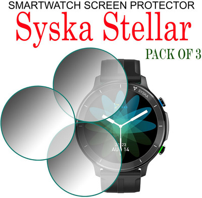 hirdesh Edge To Edge Screen Guard for Syska Stellar(Pack of 3)