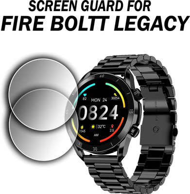 EJZATEX Edge To Edge Screen Guard for FIRE BOLTT LEGACY SMARTWATCH(Pack of 2)