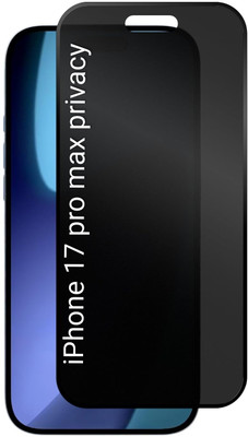 BhargavGadgets Edge To Edge Screen Guard for Iphone 17 Pro Max Privacy screen guard tempered glass(Pack of 1)