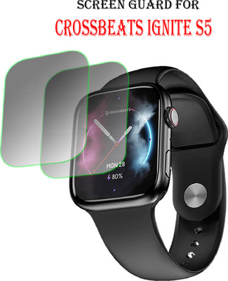 ejzatex Edge To Edge Screen Guard for Crossbeats Ignite S5 Smartwatch(Pack of 2)