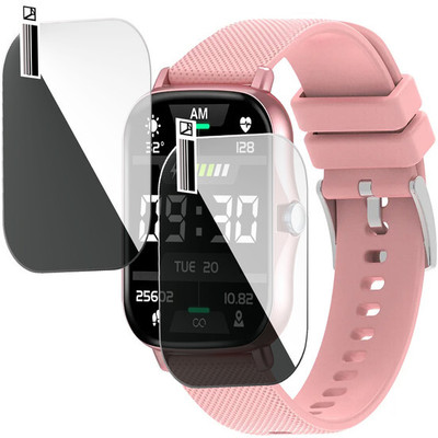 HIDEOUS Edge To Edge Screen Guard for pTron Pulsefit F21 Plus(Pack of 2)