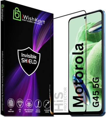 iWishKart Tempered Glass Guard for MOTOROLA g45 5G, MOTOROLA g45 5G, Military grade Edge to Edge gorilla glass(Pack of 1)