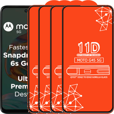 Qyist Edge To Edge Screen Guard for Moto G45 5G(Pack of 4)