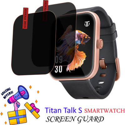 EJZATI Edge To Edge Screen Guard for TITAN TALK S SMARTWATCH SCREEN GUARD(Pack of 2)