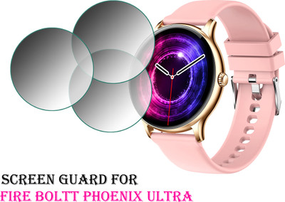 EJZATEX Edge To Edge Screen Guard for FIRE BOLTT PHOENIX ULTRA SMARTWATCH(Pack of 3)