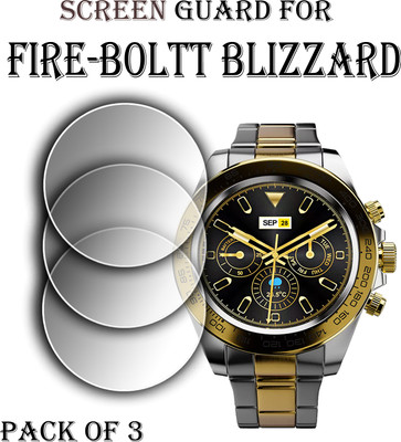 EJZATI Edge To Edge Screen Guard for FIRE BOLTT BLIZZARD SMARTWATCH(Pack of 3)