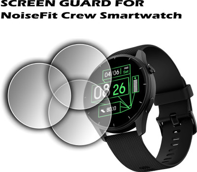 EJZATI Edge To Edge Screen Guard for NOISEFIT CREW SMARTWATCH(Pack of 3)