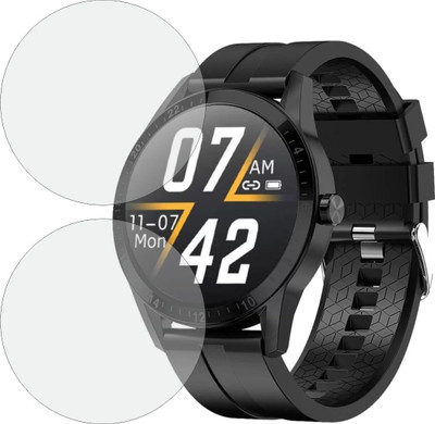 CUBES Edge To Edge Screen Guard for Fire-Boltt Talk 35.3mm, Display Smartwatch | Crack Proof | Touch Sensitive | Unbreakable | Ultra Thin | Hydrogel TPU Film (Not a Glass Tempered)(Pack of 2)