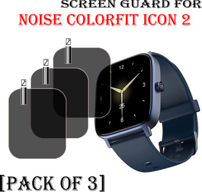 EJZATEX Edge To Edge Screen Guard for NOISE COLORFIT ICON 2 SMARTWATCH(Pack of 3)