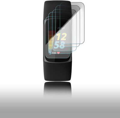 Enlinea Edge To Edge Screen Guard for FitBit Charge 5(Pack of 5)