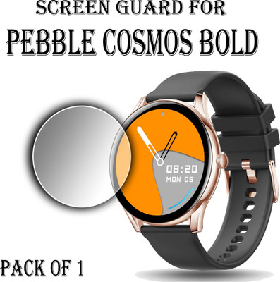 ejzatex Edge To Edge Screen Guard for PEBBLE COSMOS BOLD SMARTWATCH(Pack of 1)