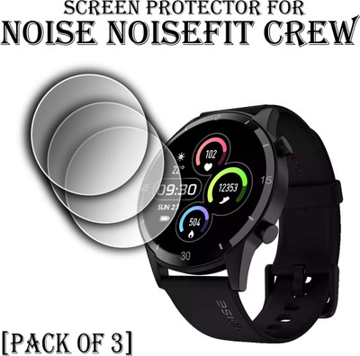 EJZATI Edge To Edge Screen Guard for NOISE NOISEFIT CREW SMARTWATCH(Pack of 3)