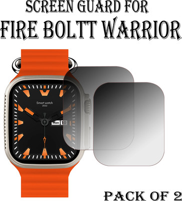 ejzatex Edge To Edge Screen Guard for FIRE BOLTT WARRIOR SMARTWATCH(Pack of 2)
