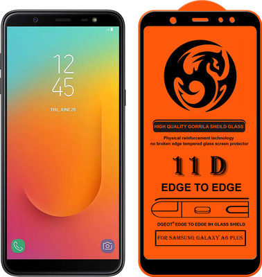 XRENGTH Edge To Edge Tempered Glass for Samsung Galaxy A6 Plus(Pack of 1)