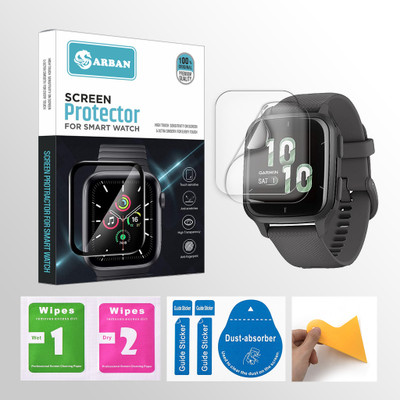 ARBAN Edge To Edge Screen Guard for Garmin Venu Sq Music 1.3 inch Smartwatch 2 PROTECTOR + 2 WIPES + 2 DUST REMOVAL STICKER + 1 WIPER(Pack of 2) ARBAN Edge To Edge Screen Guard for Garmin Venu Sq Music 1.3 inch Smartwatch 2 PROTECTOR + 2 WIPES + 2 DUST REMOVAL STICKER + 1 WIPER(Pack of 2)