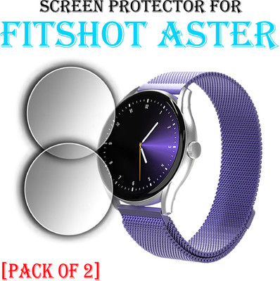 EJZATI Edge To Edge Screen Guard for FITSHOT ASTER SMARTWATCH(Pack of 2)