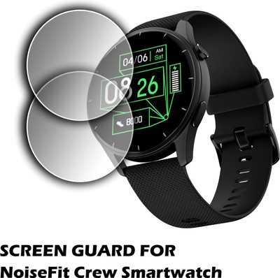 ejzatex Edge To Edge Screen Guard for NOISEFIT CREW SMARTWATCH(Pack of 2)