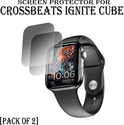 EJZATEX Edge To Edge Screen Guard for CROSSBEATS IGNITE CUBE SMARTWATCH(Pack of 2)