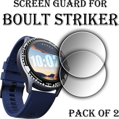 ejzatex Edge To Edge Screen Guard for BOULT STRIKER SMARTWATCH(Pack of 2)
