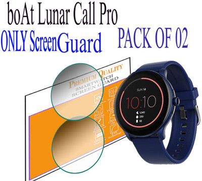 daffin Edge To Edge Screen Guard for boAt Lunar Call Pro(Pack of 2)