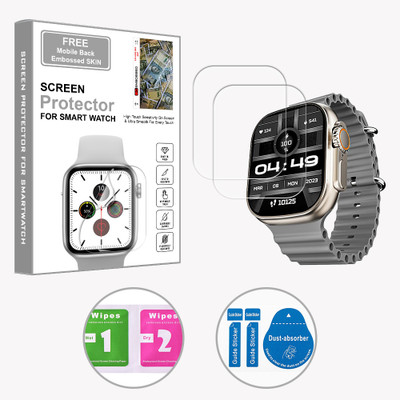 ARBAN Edge To Edge Screen Guard for boAt Wave Elevate 1.96 inch (FREE 1 MOBILE EMBOSSED SKIN) SMARTWATCH SCREEN GUARD(Pack of 2)