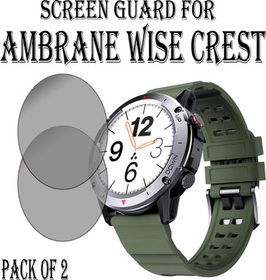 ejzatex Edge To Edge Screen Guard for AMBRANE WISE CREST SMARTWATCH(Pack of 2)