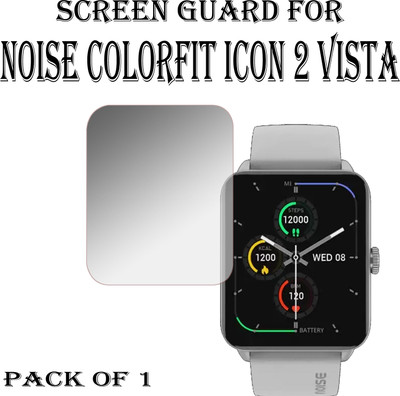 ejzatex Edge To Edge Screen Guard for NOISE COLORFIT ICON 2 VISTA SMARTWATCH(Pack of 1)