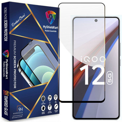 MyShieldKart Edge To Edge Screen Guard for iOOO 12 5G (6.78 Inch)D**NeoShield**Millitary Grade-Anti Explosion-Tempered Glass/Full Screen Coverage-Edge to Edge/9H Hardness/With Easy Installation Kit(Pack of 1)