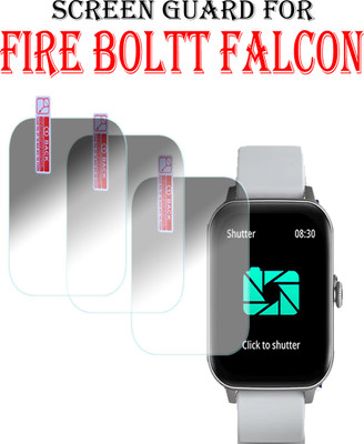 EJZATI Edge To Edge Screen Guard for FIRE BOLTT FALCON SMARTWATCH(Pack of 3)