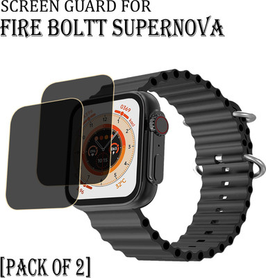 EJZATI Edge To Edge Screen Guard for FIRE BOLTT SUPERNOVA SMARTWATCH(Pack of 2)