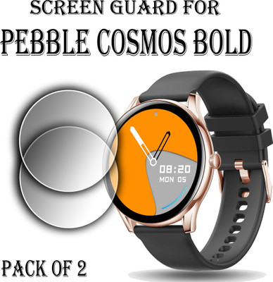 EJZATI Edge To Edge Screen Guard for PEBBLE COSMOS BOLD SMARTWATCH(Pack of 2)